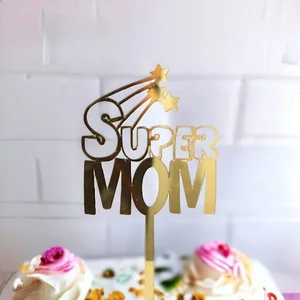 Super Mom Cake Topper Mother Day Decoration