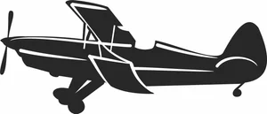 Classic Antique Propeller Plane Vector