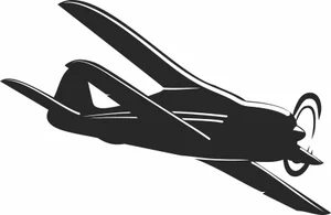 Dynamic Propeller Plane Silhouette