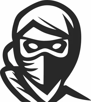 Ninja Head Mascot Logo