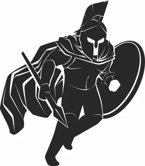 Spartan Warrior Silhouette