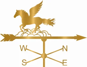 Pegasus Weathervane Antique Outdoor Wind