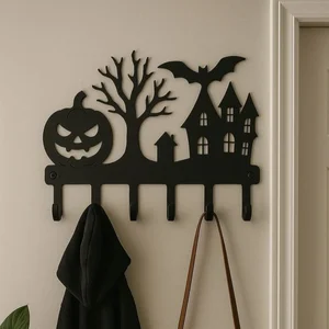Halloween Haunted House Coat Rack