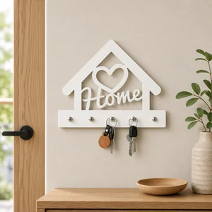 Home Sweet Home House Key Holder Wall Rack