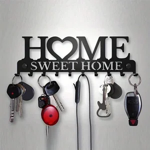 Home Sweet Home Key Holder Wall Rack