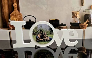 LOVE Letters Picture Photo Frame Desk Decor