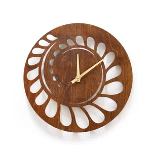 Spiral Cutout Geometric Wall Clock Design