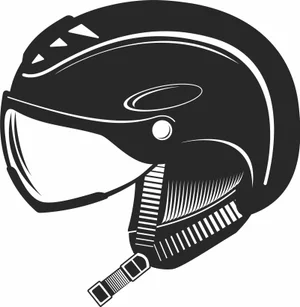 Ski Helmet with Visor Design
