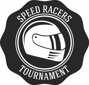 Speed Racers Tournament Helmet Sign Design