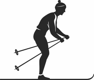 Cross Country Skier Winter Athlete Sign