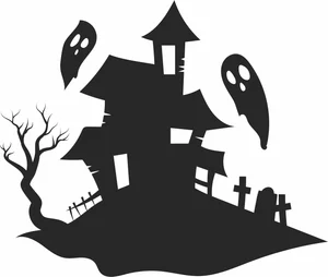 Halloween Haunted House Ghost Sign