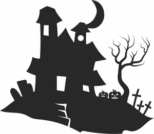 Halloween Haunted House Pumpkin Sign
