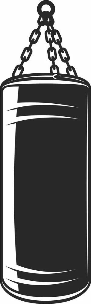 Heavy Punching Bag Boxing Training Sign