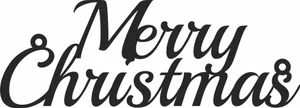 Merry Christmas Elegant Sign
