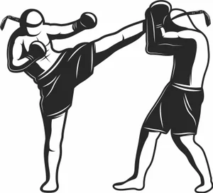 Muay Thai High Kick Sparring Sign