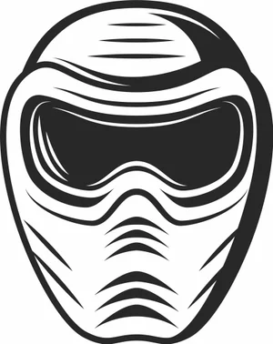 Tactical Paintball Mask Goggles Sign