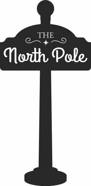 The North Pole Christmas Sign