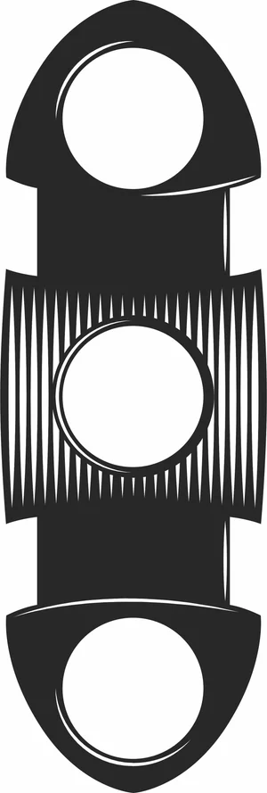 Classic Double Blade Cigar Cutter Illustration