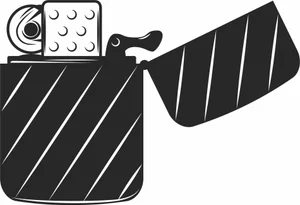 Classic Metal Flip Lighter Illustration