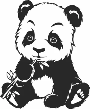 Cute Baby Panda Illustration