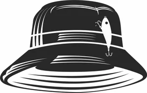 Fishing Bucket Hat with Lure
