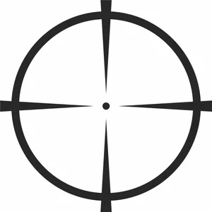 Sniper Crosshair Aim Target Illustration