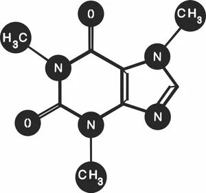 Caffeine Molecule Chemical Structure